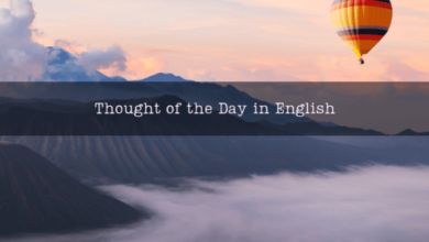 thought of the day in english