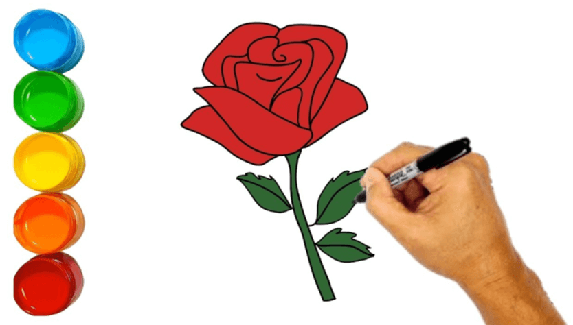 Easy:Kqdgebwb4ci= Simple:0ogcwv0bb_O= Rose Drawing