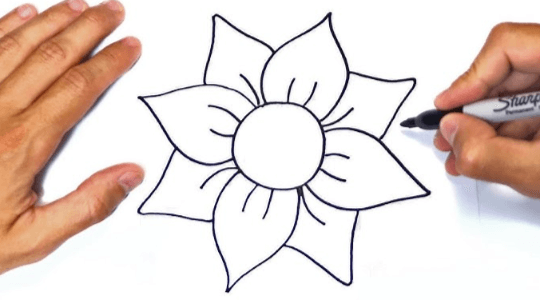 Easy:Sjoop5bbzta= Simple:3vz4qc7cf5i= Flower Drawing